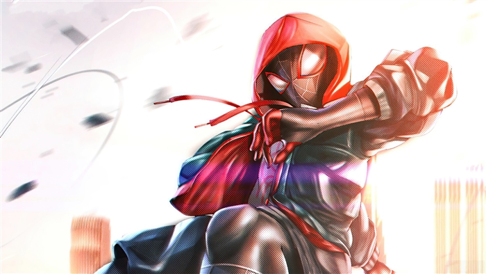 Miles Morales Spider-Man from Marvel Comics 4K