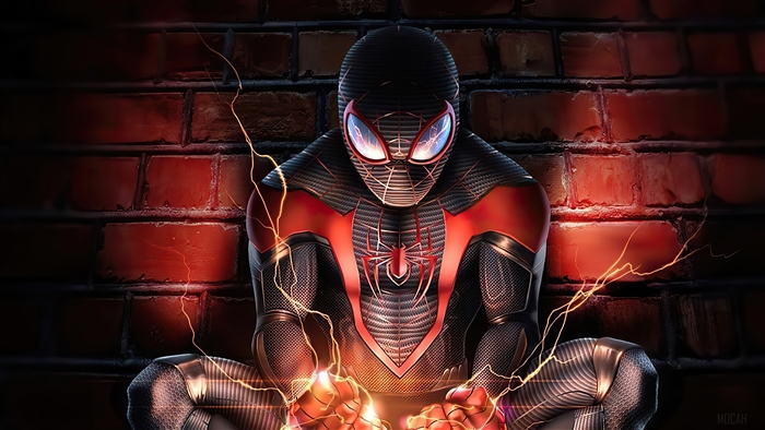 Miles Morales Spider-Man 4K Close-Up in Action