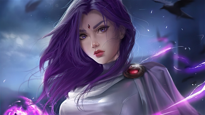 Raven from DC Comics in 4K Artwork
