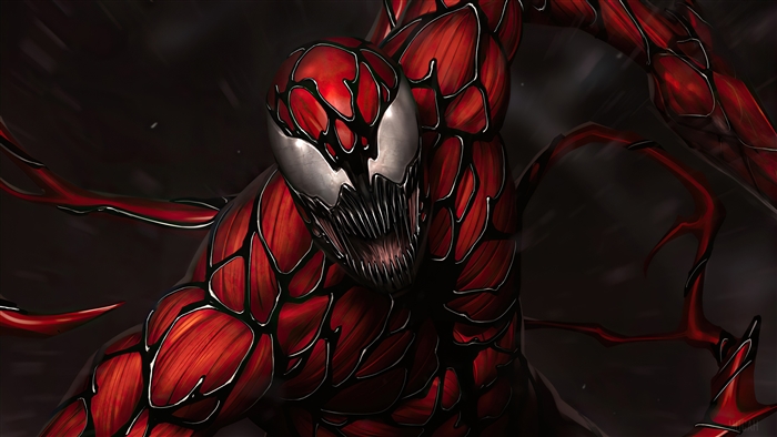 Carnage Intense Marvel Supervillain 4k