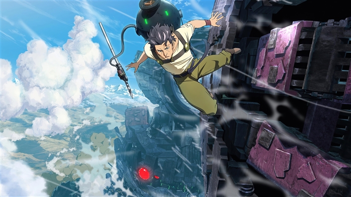 Kaburagi from Deca-Dence in action