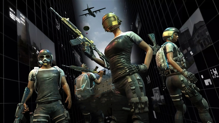 PlayerUnknown's Battlegrounds characters with weapons