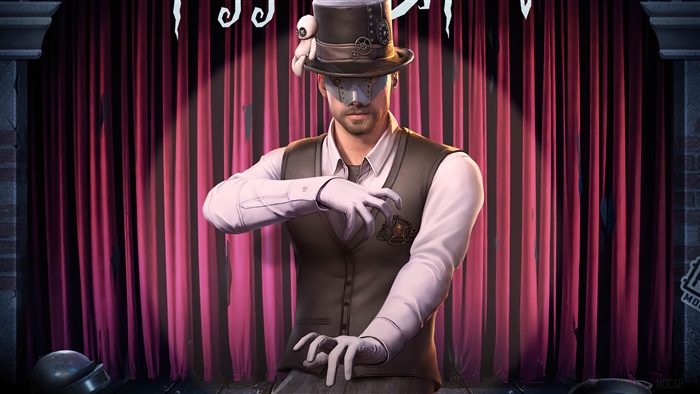 Man in top hat and mask from PUBG Mobile