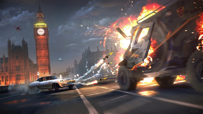 Watch Dogs Legion: Spy Car Explosion in London 4K