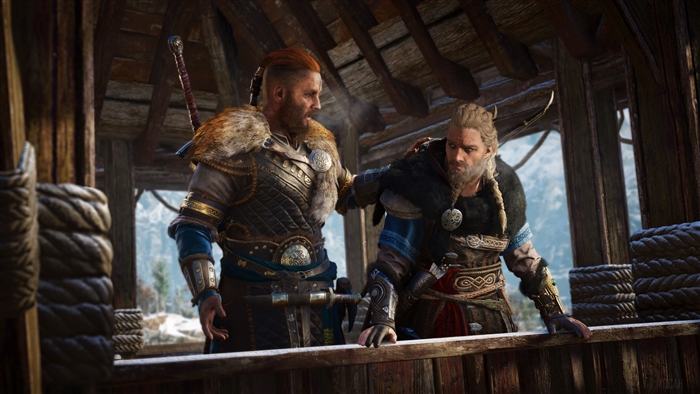 Eivor and Sigurd from Assassin's Creed Valhalla 4K