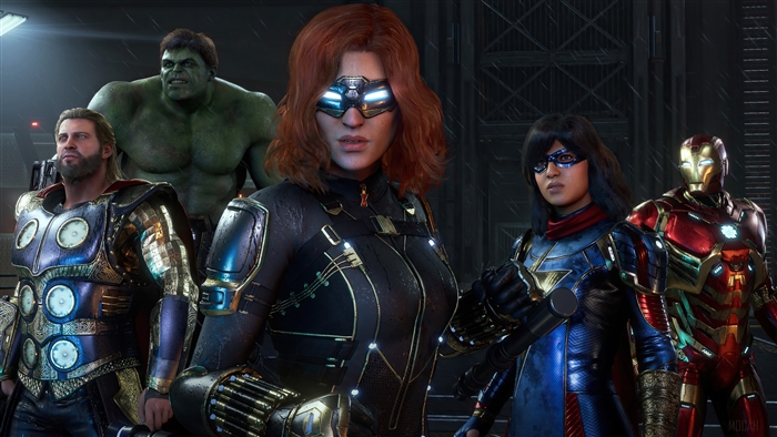 Marvel's Avengers: Black Widow, Thor, Hulk, Kamala Khan, Iron Man