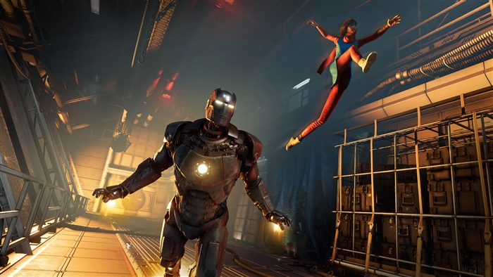 Iron Man and Kamala Khan from Marvel's Avengers 4K