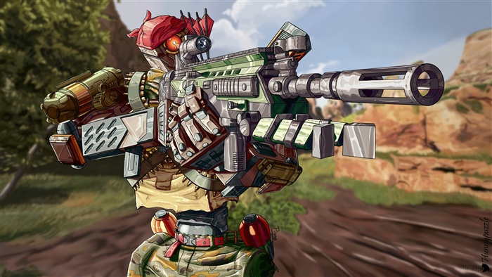 Pathfinder Robot Sniper from Apex Legends 4K