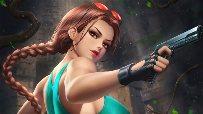 Lara Croft from Tomb Raider 4K