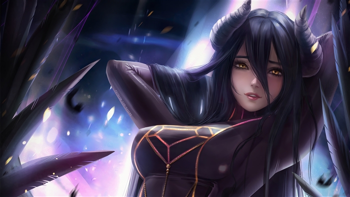 Albedo from Overlord in Stunning 4K Artwork