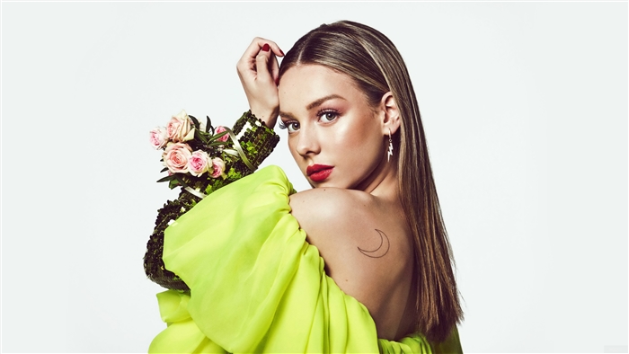 Ester Exposito with Flowers