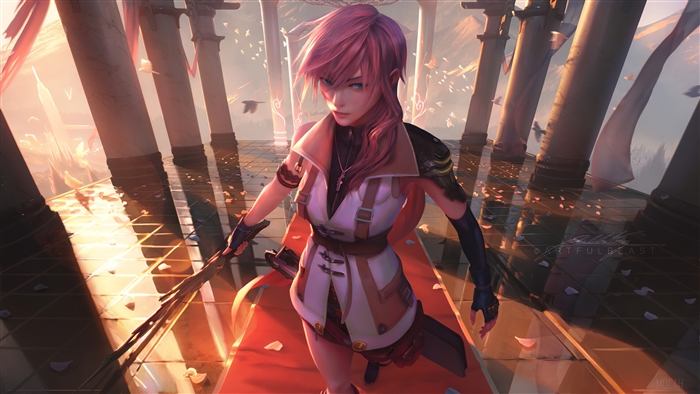 Lightning from Final Fantasy XIII 4K