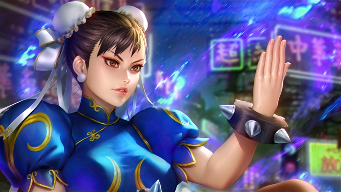 Chun Li from Street Fighter 4K