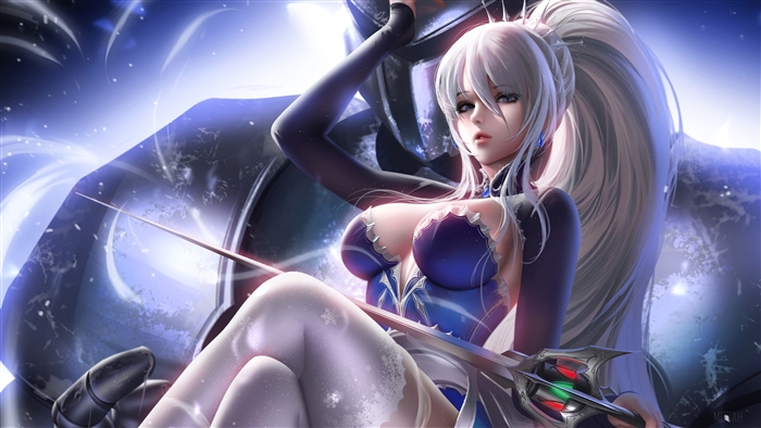 Weiss Schnee RWBY Anime Girl 4K