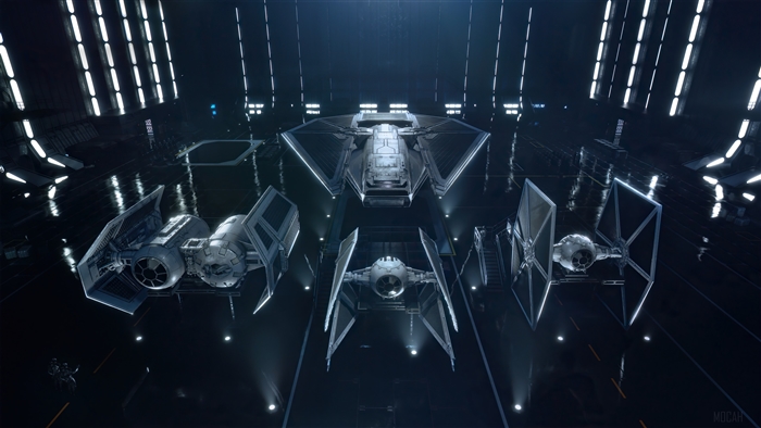 Star Wars Squadrons Galactic Empire Starships in Hangar 4K