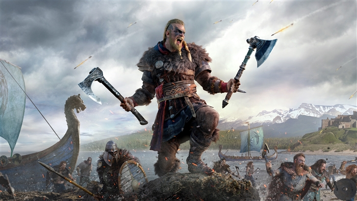 Eivor Leading Viking Warriors in Assassin's Creed Valhalla 4K