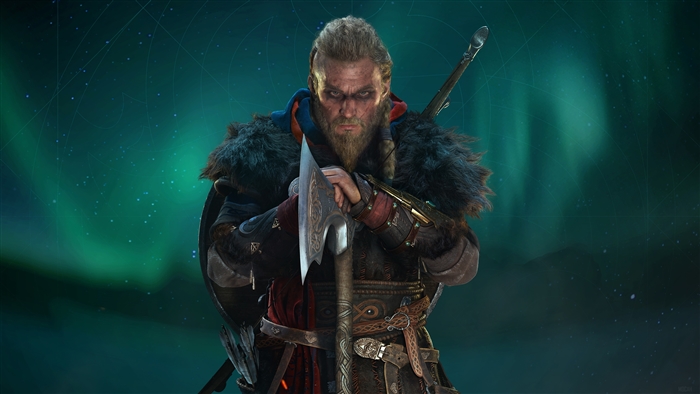 Eivor from Assassins Creed Valhalla Viking Warrior 4K