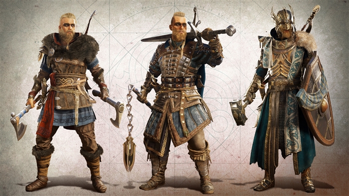 Assassins Creed Valhalla Eivor with Weapons and Armor