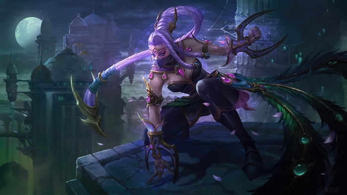 Templar Assassin from Dota 2 in Dark Planes of Juno 4K