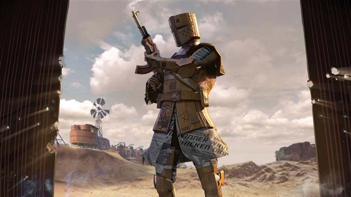 Cardboard Warrior Outfit from PUBG Mobile 4K