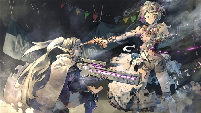 Anime Girls with Guns from Girls Frontline