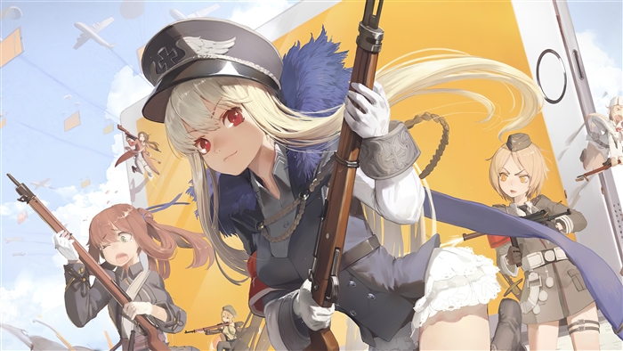 Kar98k Anime Girls Frontline 4K Artwork