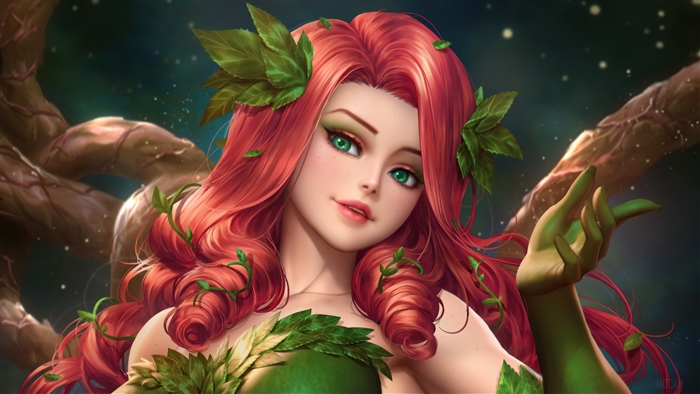 Poison Ivy Stunning 4K Digital Art