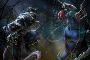 Spider-Man vs. Venom in Marvel Comics 4K