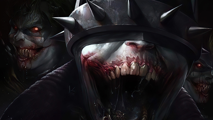 The Batman Who Laughs Dark 4K Artwork