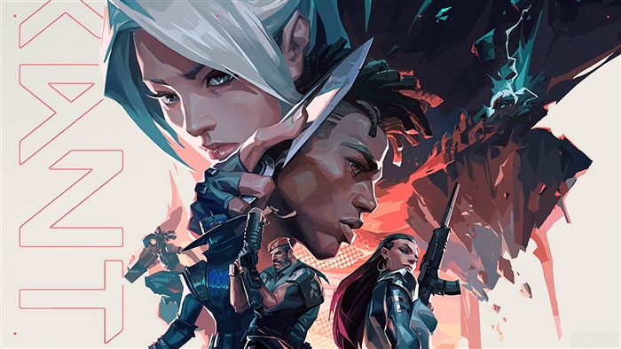Valorant Characters Jett and Phoenix 4K Art