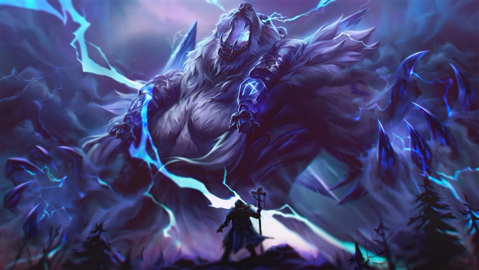Volibear Lightning Clash League of Legends 4K