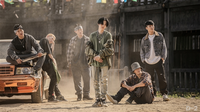 Agust D Suga Group in Urban Setting 4K