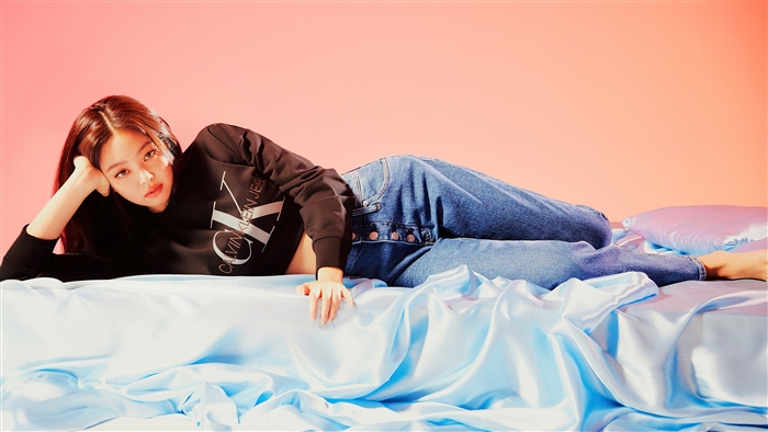 Jennie from BLACKPINK in Calvin Klein Jeans photoshoot
