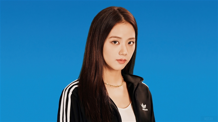 Jisoo in Adidas Jacket Photoshoot 4K