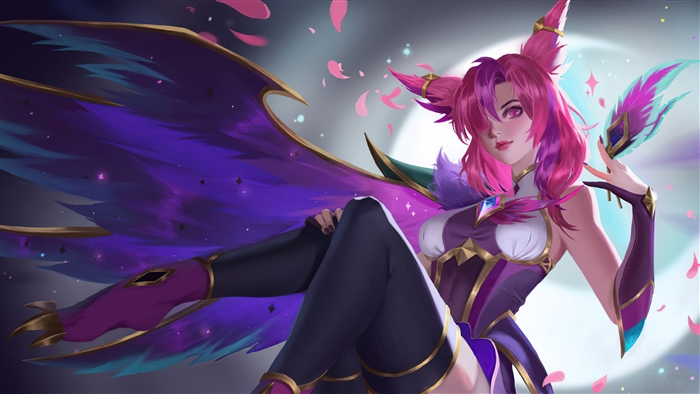 Xayah Star Guardian 4K Vibrant Artwork