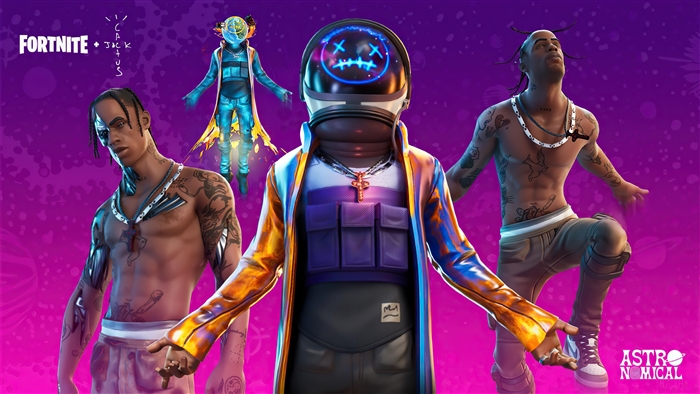 Fortnite Astro Jack Travis Scott 4K Artwork