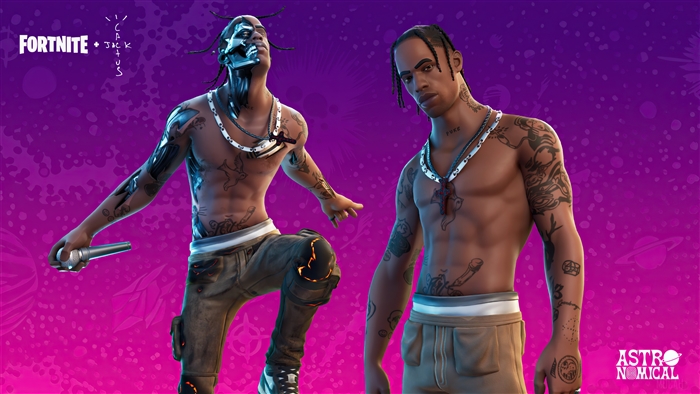 Travis Scott Fortnite Astronomical 4K Skin