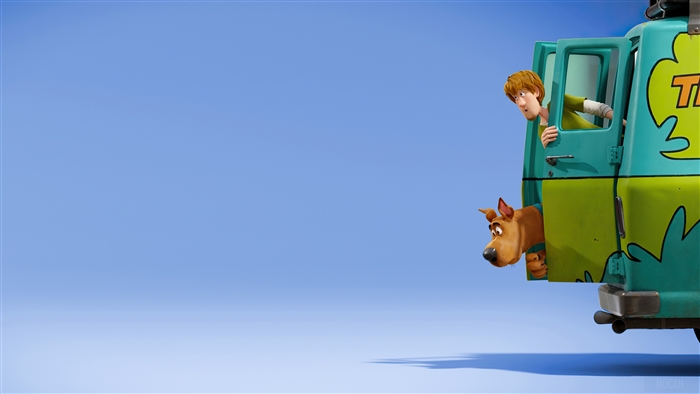 Shaggy and Scooby-Doo from Scoob in the Mystery Machine