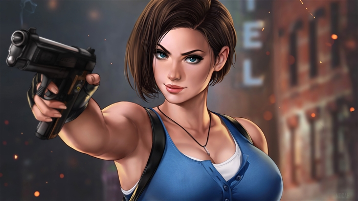 Jill Valentine from Resident Evil 3 Remake 4K Art