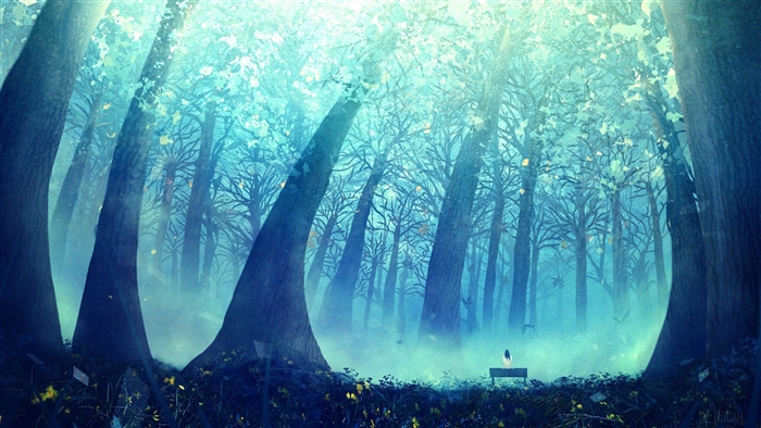 Fantasy Forest Digital Art 4K