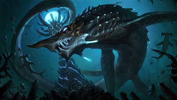 Vicious Platewyrm from Legends of Runeterra 4K