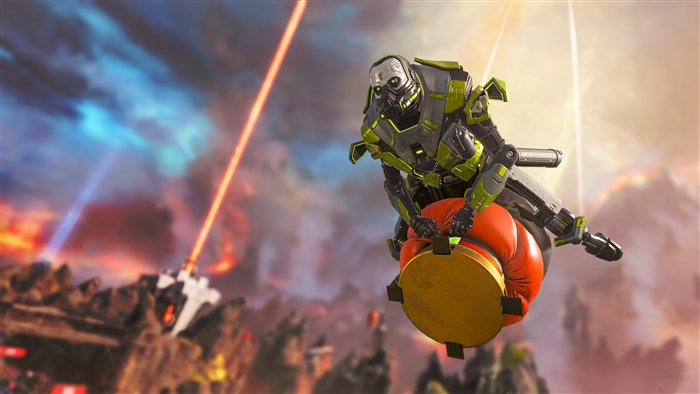 Caustic from Apex Legends with Necrosis skin 4K