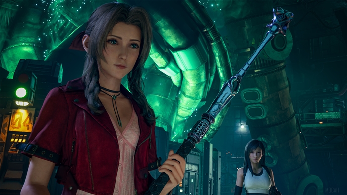 Aerith and Tifa from Final Fantasy VII Remake 4K