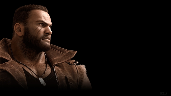 Barret Wallace from Final Fantasy VII Remake 4K
