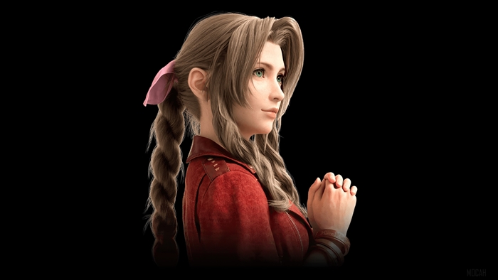 42353 Final Fantasy Vii Hd Aerith Gainsborough Long Hair Red Dress Final Fantasy Rare