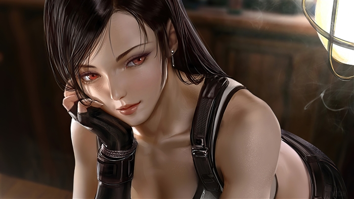 Tifa Lockhart from Final Fantasy 7 Remake in 4K