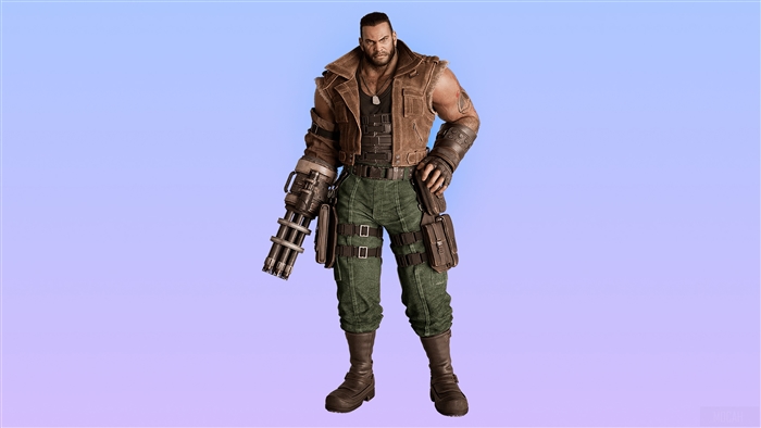 Barret Wallace from Final Fantasy VII Remake 4K