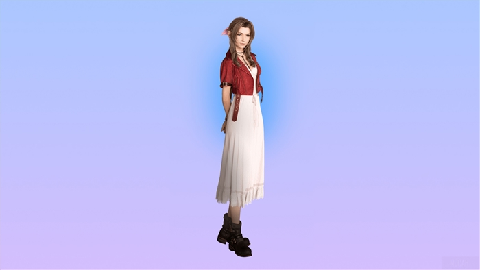 Aerith Gainsborough from Final Fantasy VII Remake 4K