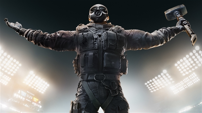 Sledge from Rainbow Six Siege in Dramatic Pose 4K