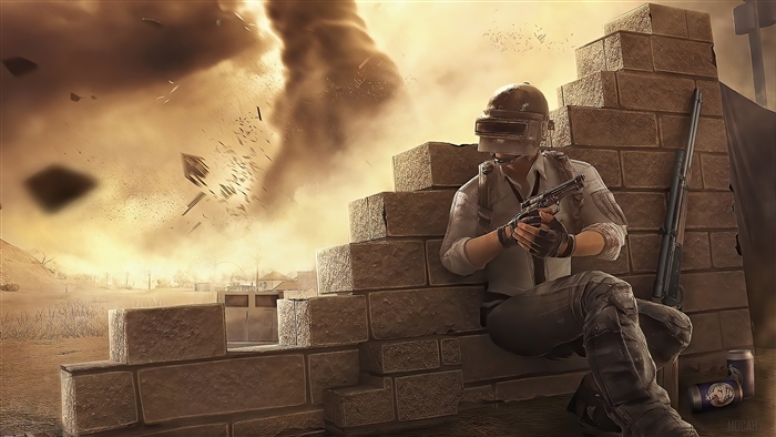 PUBG Mobile Soldier in Sandstorm 4K